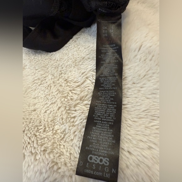 ASOS black bodysuit size 2 - Picture 4 of 5